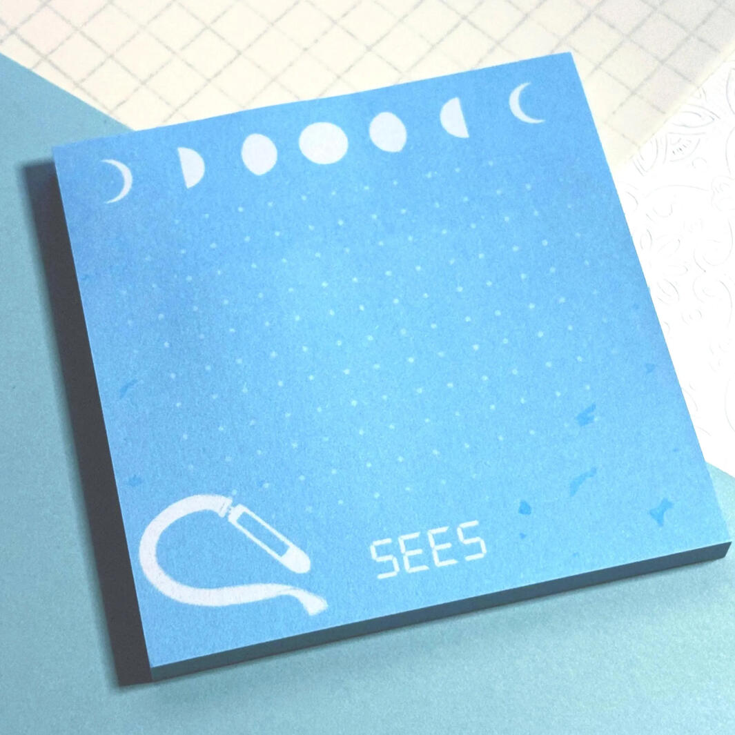 S.E.E.S. Sticky notes